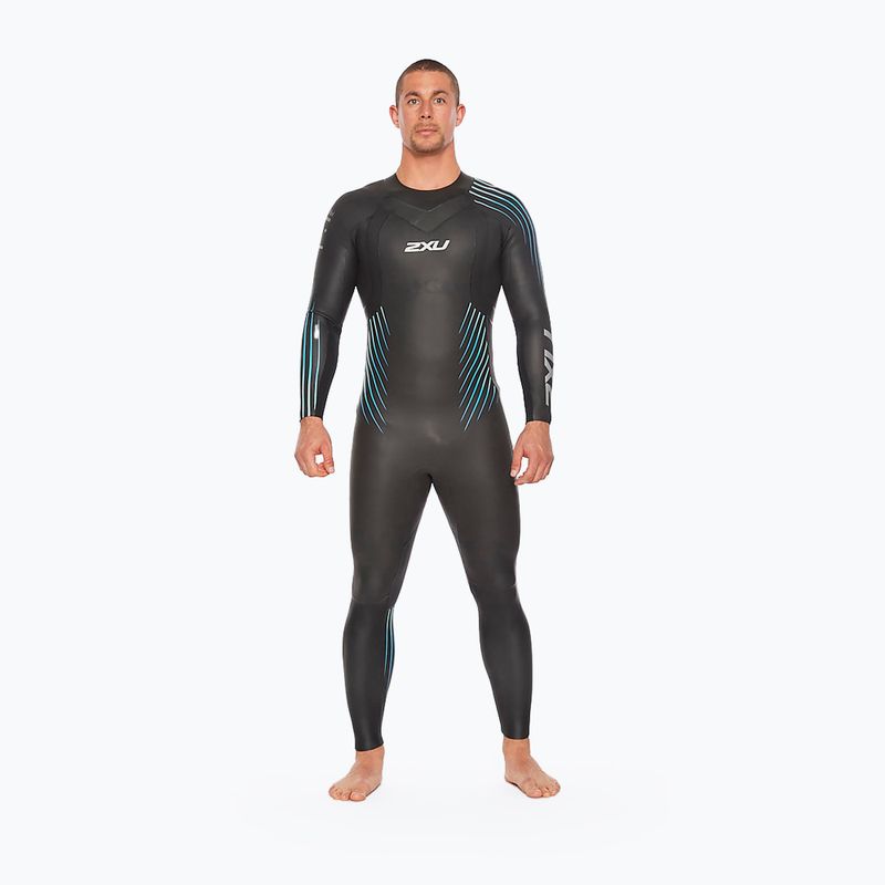 Гідрокостюм для триатлону чоловічий 2XU Propel 1 black/blue ombre 6