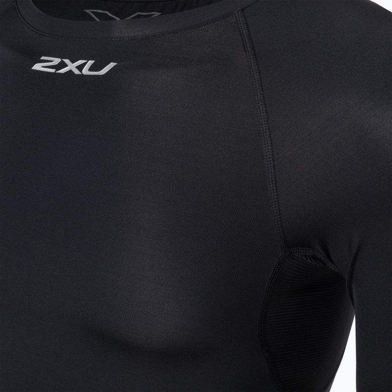 Лонгслів тренувальний чоловічий 2XU Core Compression black/silver 6