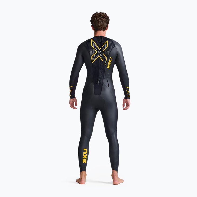 Чоловічий гідрокостюм для триатлону 2XU Propel:1 black/ambition MW4991C 2