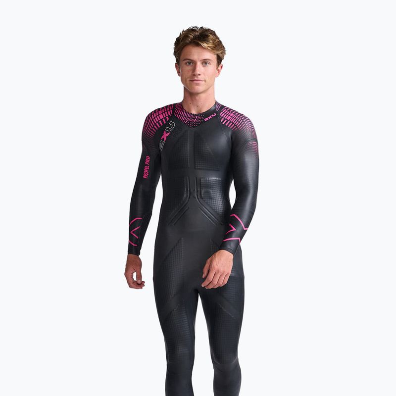 Гідрокостюм для тріатлону чоловічий 2XU Propel PRO 3 мм black/punk pink