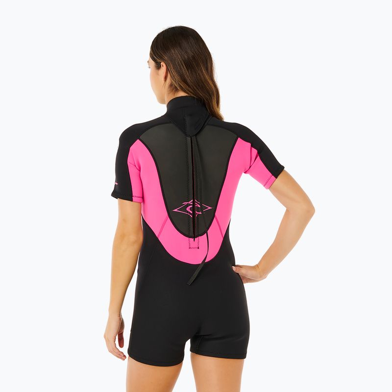 Гідрокостюм жіночий Rip Curl Omega 2/2 mm Back Zip Springsuit black/pink 3