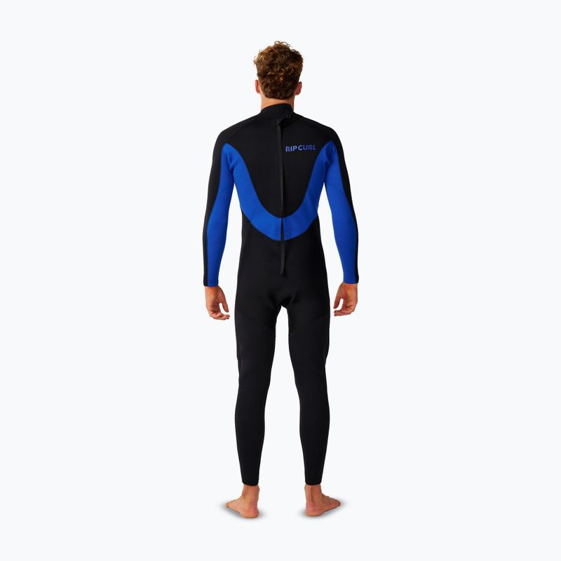 Гідрокостюм чоловічий Rip Curl Trad 3/2 mm Back Zip black/blue 2