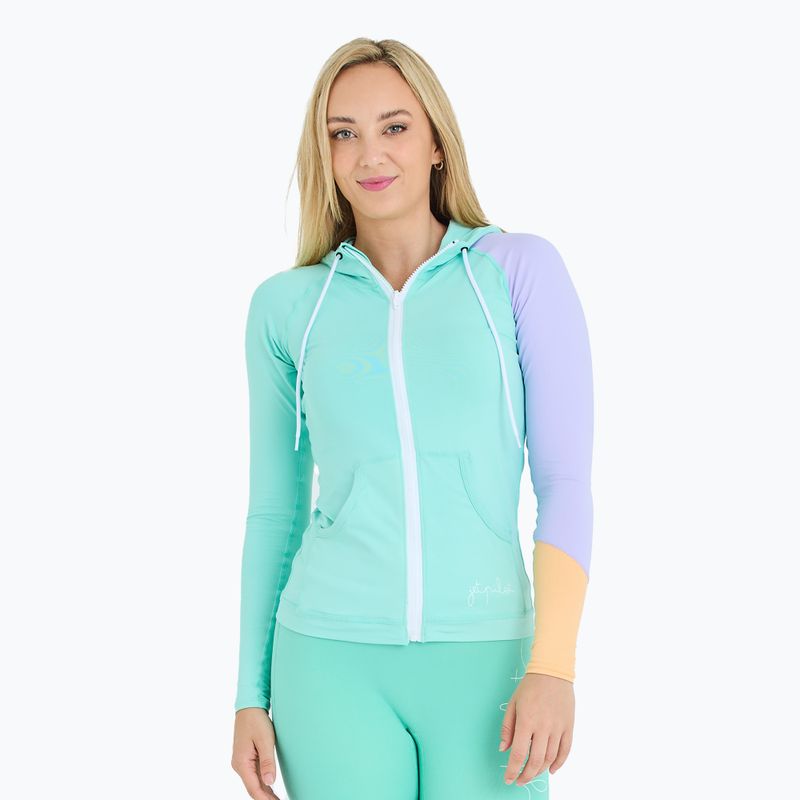 Кофта жіноча Jetpilot Pacer Hooded Rashie teal