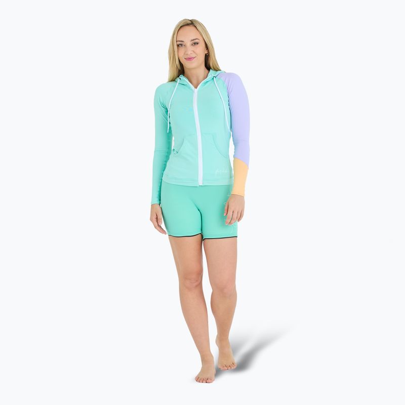 Кофта жіноча Jetpilot Pacer Hooded Rashie teal 2