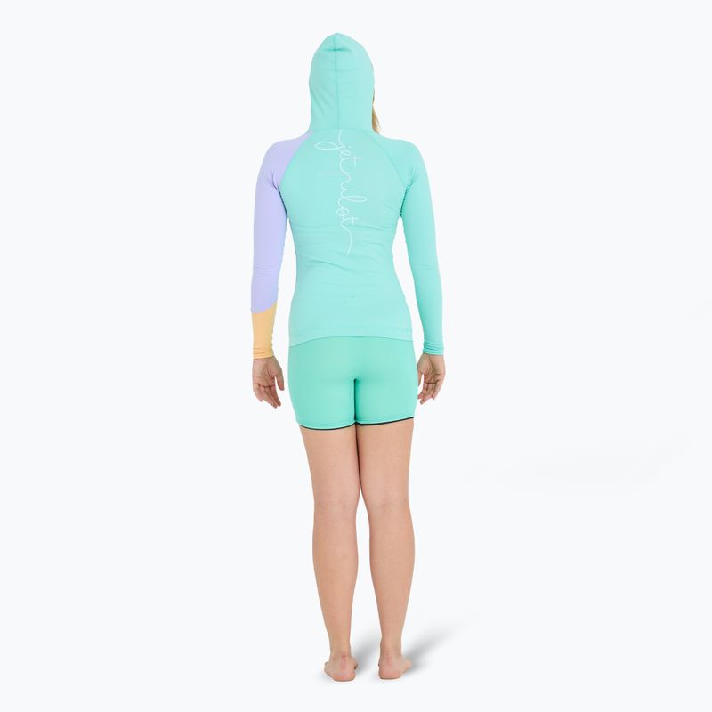 Кофта жіноча Jetpilot Pacer Hooded Rashie teal 3