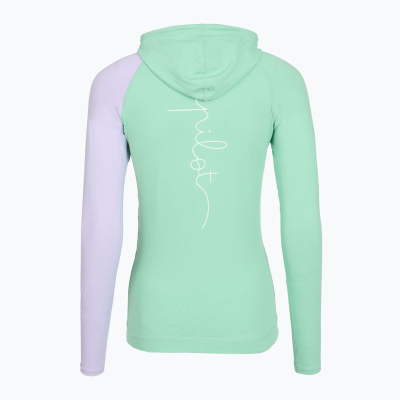 Кофта жіноча Jetpilot Pacer Hooded Rashie teal 5