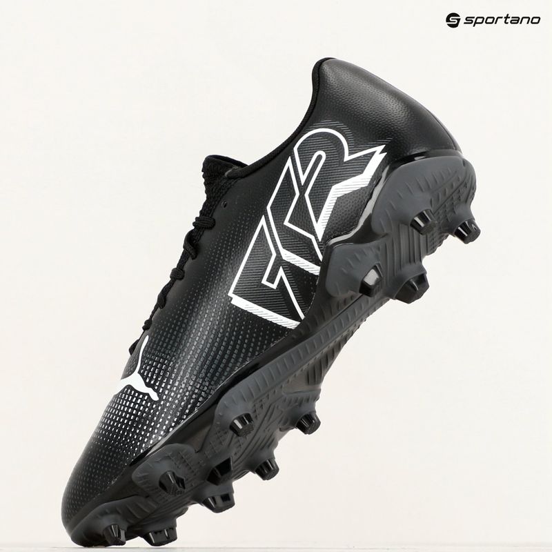 PUMA Future 7 Play FG/AG футбольні бутси пума чорні / пума білі 9