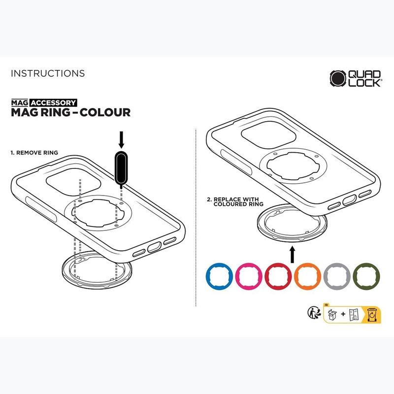 Чохол для телефону Quad Lock Mag Case iPhone 16 black 2