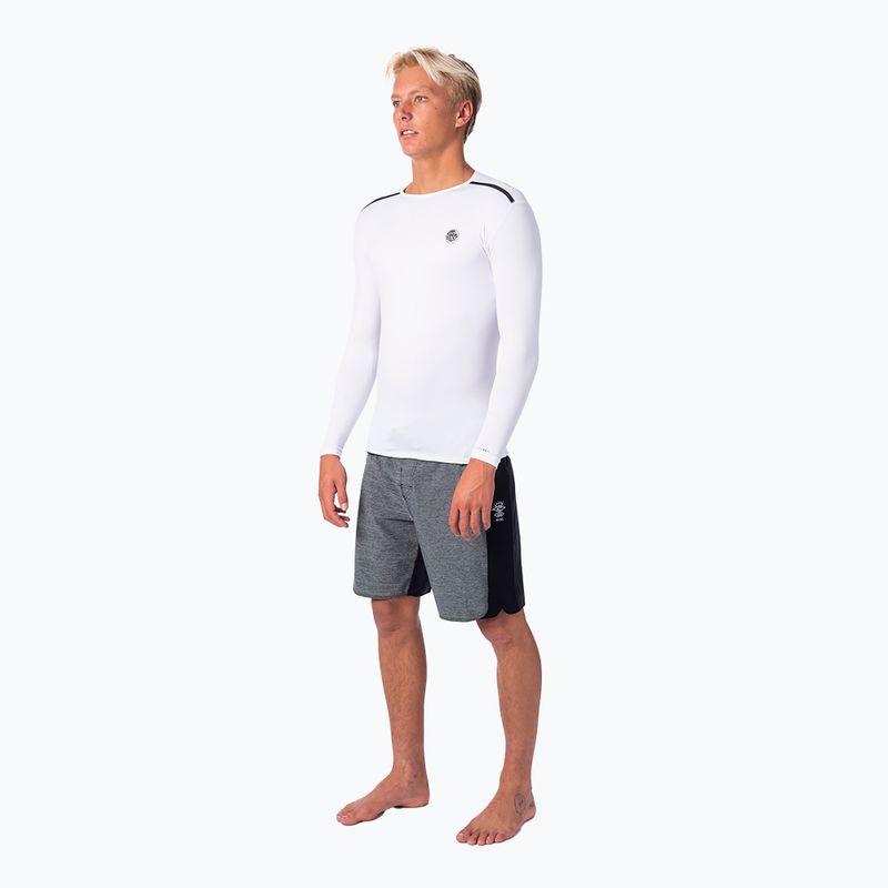 Лонгслів для плавання чоловічий Rip Curl Tech Bomb LSL UVT white 3