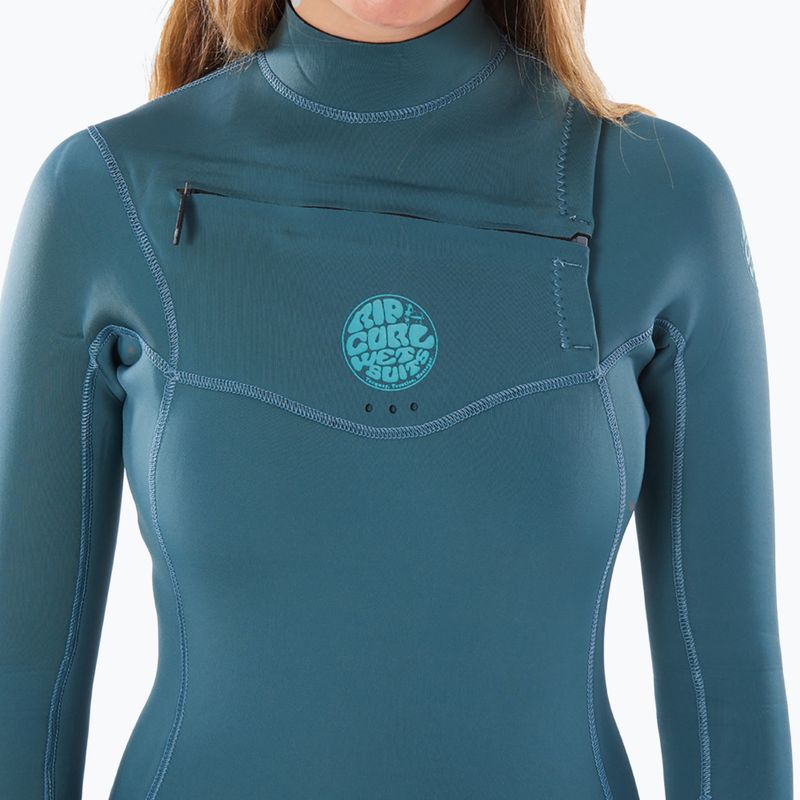 Гідрокостюм жіночий Rip Curl Dawn Patrol 4/3 mm GB C/Zip green 3