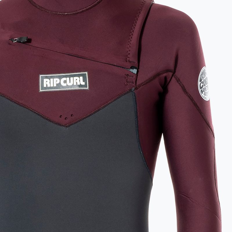 Гідрокостюм чоловічий Rip Curl Dawn Patrol 4/3 mm GB ST C/Zip wine 4