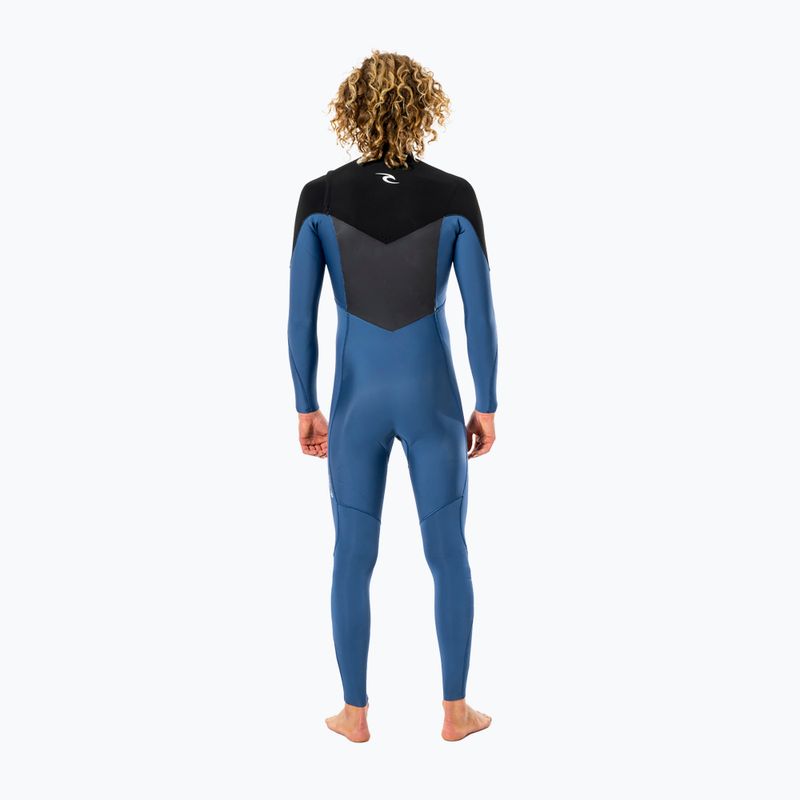 Гідрокостюм чоловічий Rip Curl Dawn Patrol 4/3 mm GB ST C/Zip blue/black 3