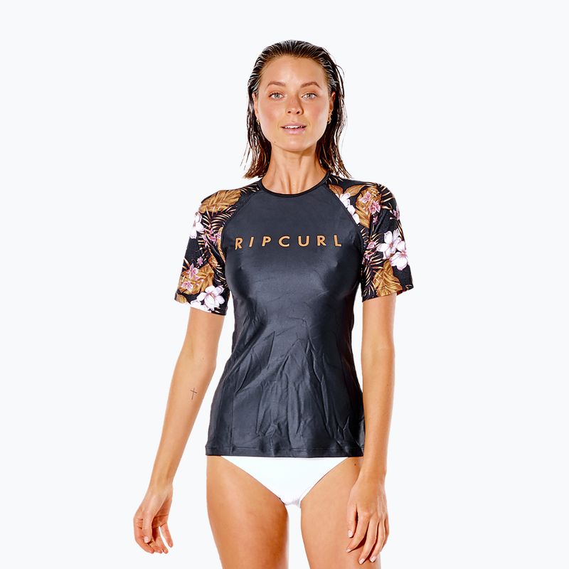 Футболка для плавання жіноча Rip Curl Playabella Relaxed black/gold