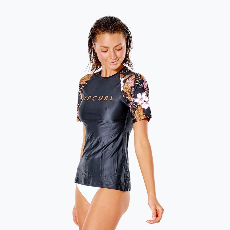 Футболка для плавання жіноча Rip Curl Playabella Relaxed black/gold 2