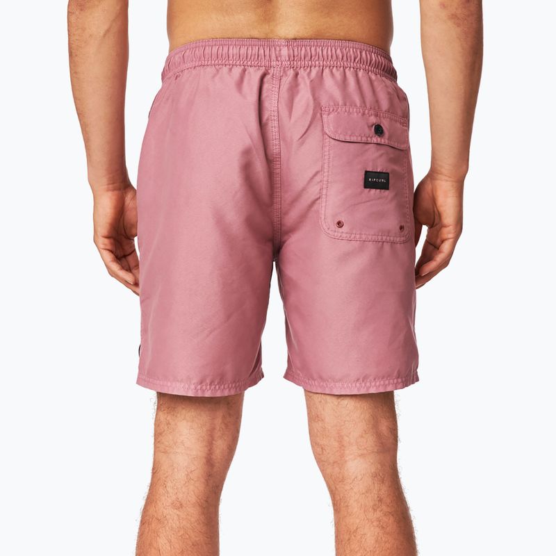 Шорти для плавання чоловічі Rip Curl Easy Living Volley maroon 3