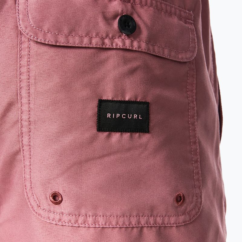 Шорти для плавання чоловічі Rip Curl Easy Living Volley maroon 4
