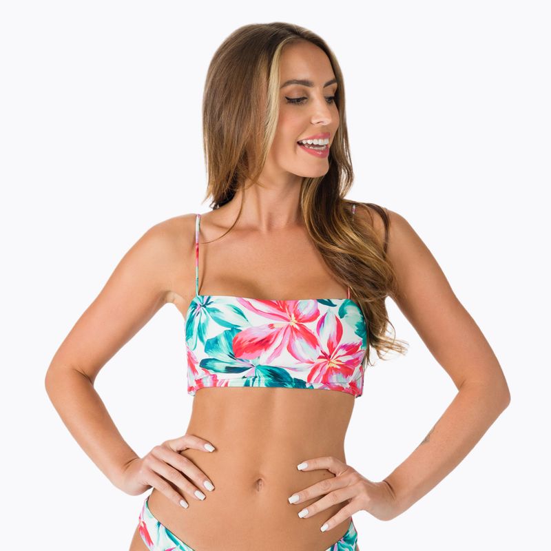 Купальник суцільний жіночий Rip Curl Bliss Bloom Geo Bandeau Revo Bikini optical white