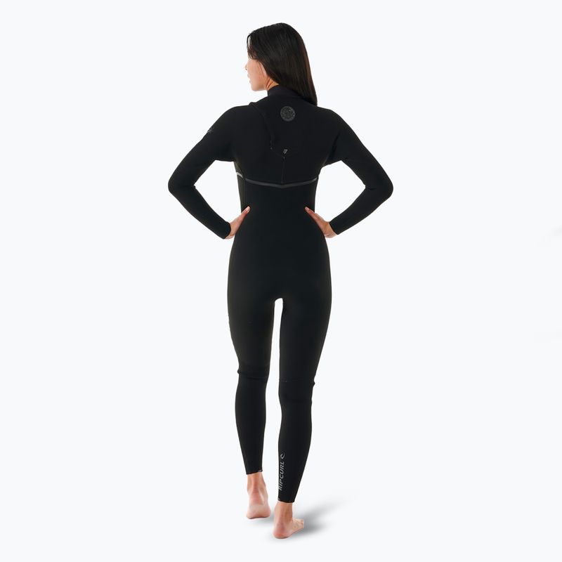 Гідрокостюм жіночий Rip Curl Ebomb 3/2 мм Zip Free black 2