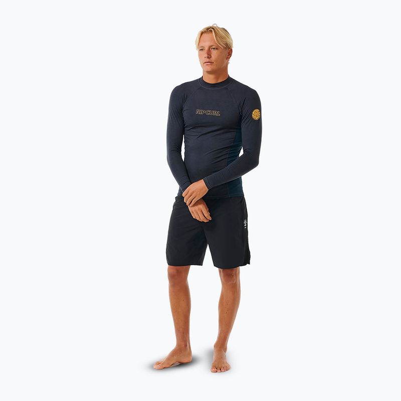 Лонгслів для плавання чоловічий Rip Curl Dawn Patrol UPF Performance navy marle 2