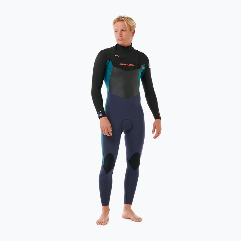 Гідрокостюм для плавання чоловічий Rip Curl Dawn Patrol 4/3мм Chest Zip purple night 4