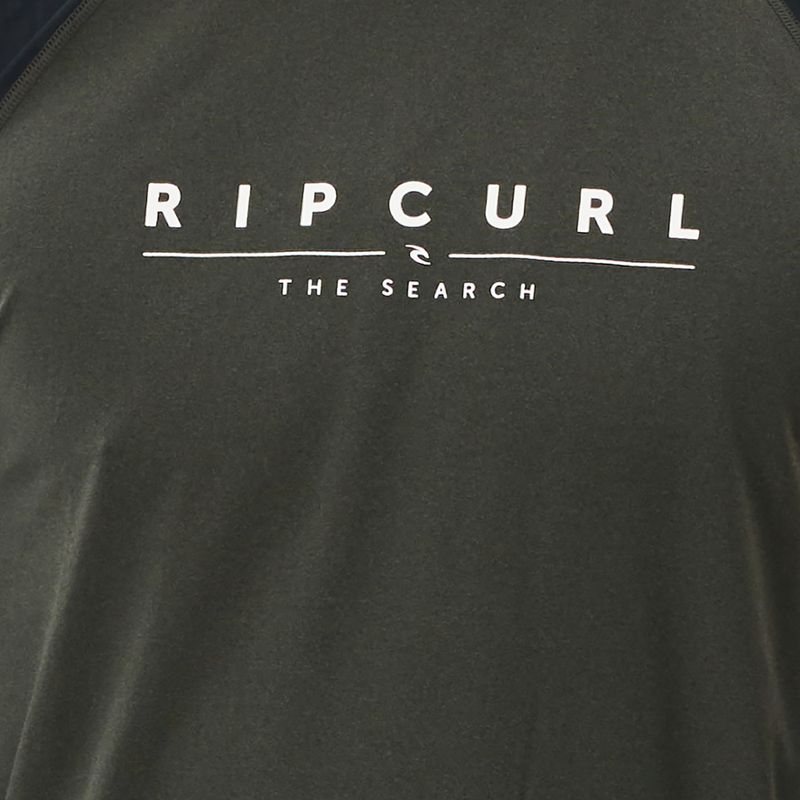 Лонгслів для плавання чоловічий Rip Curl Shockwaves black marled 3