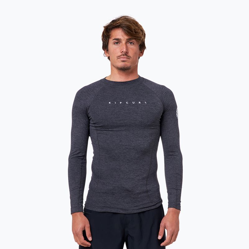 Лонгслів для плавання чоловічий Rip Curl Dawn Patrol Perf black marled