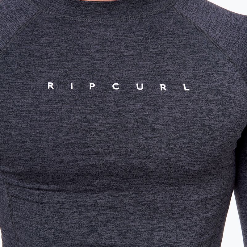 Лонгслів для плавання чоловічий Rip Curl Dawn Patrol Perf black marled 3