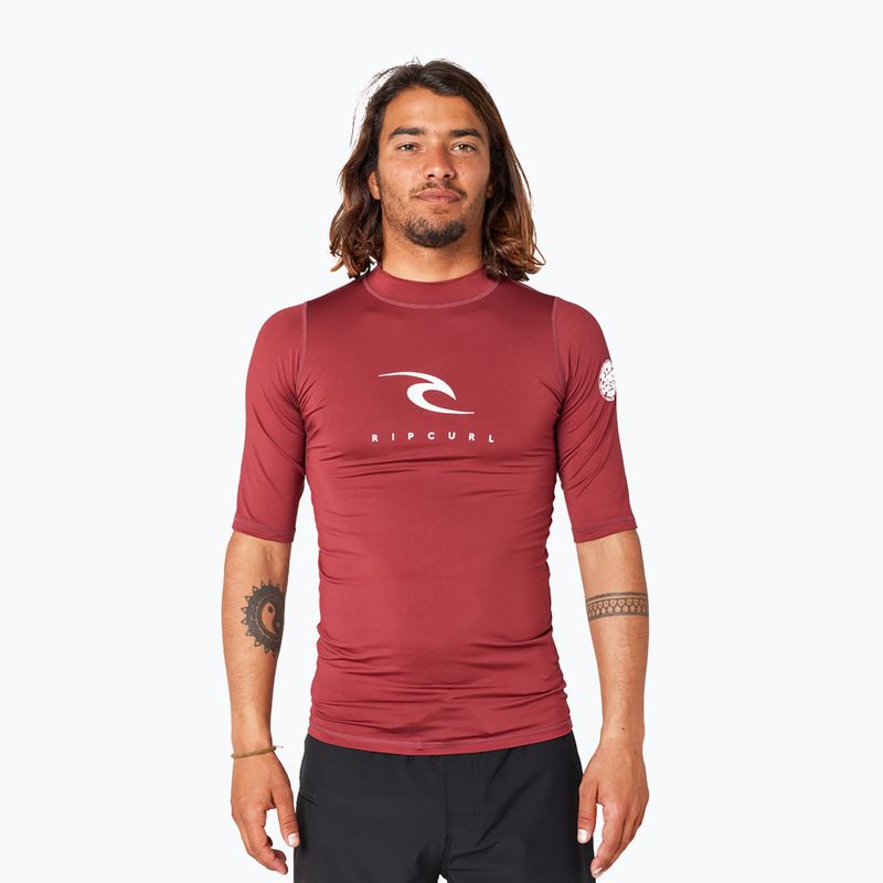 Футболка для плавання чоловіча Rip Curl Corps maroon