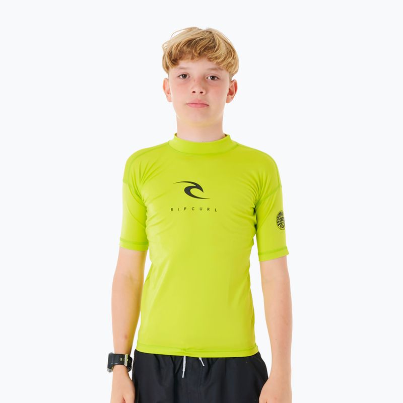 Футболка для плавання дитяча Rip Curl Corps Rash Vest lime