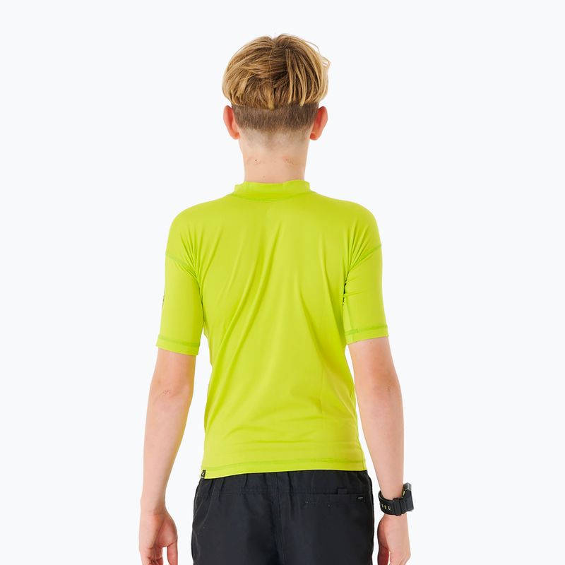 Футболка для плавання дитяча Rip Curl Corps Rash Vest lime 2