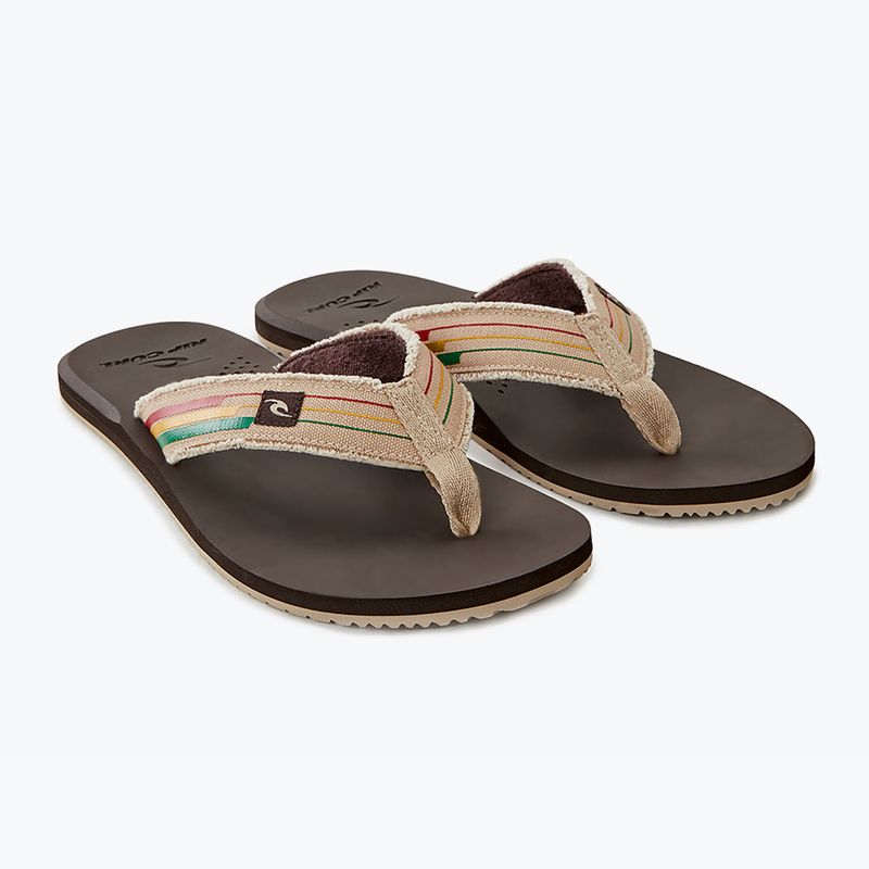 В'єтнамки чоловічі Rip Curl Reactor Open Toe brown/tan 9