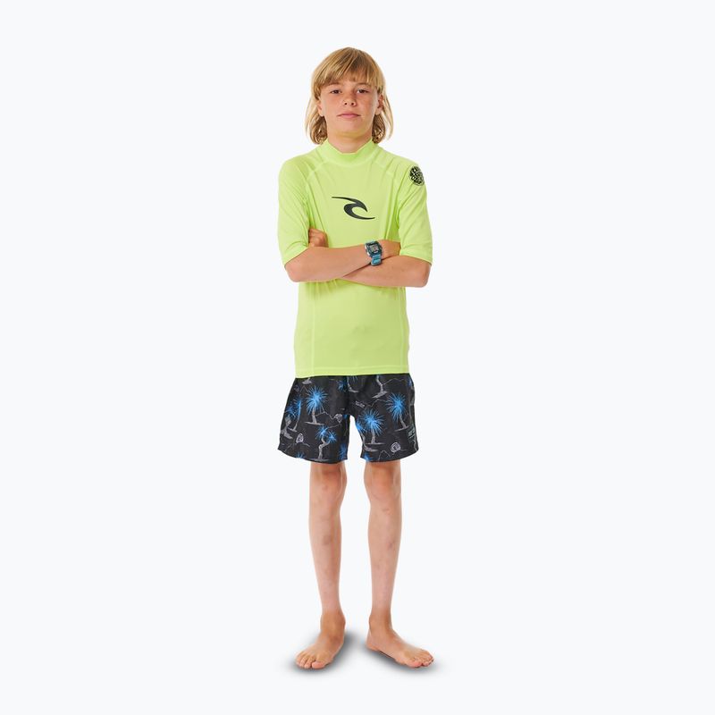 Футболка для плавання дитяча Rip Curl Brand Wave UPF Rash Vest lime 2