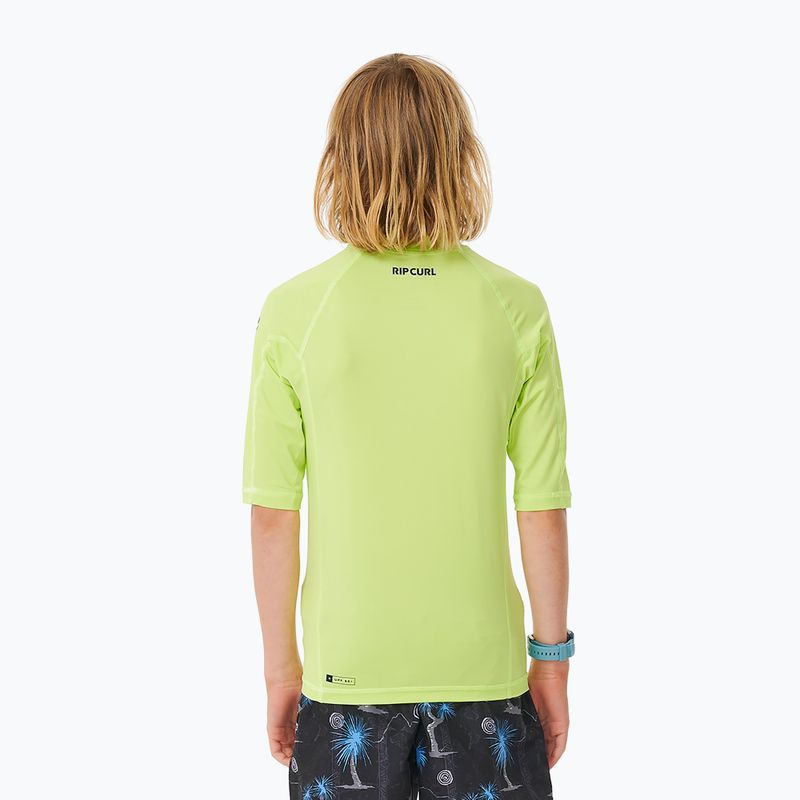 Футболка для плавання дитяча Rip Curl Brand Wave UPF Rash Vest lime 3