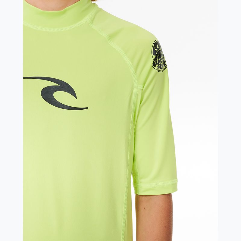 Футболка для плавання дитяча Rip Curl Brand Wave UPF Rash Vest lime 5