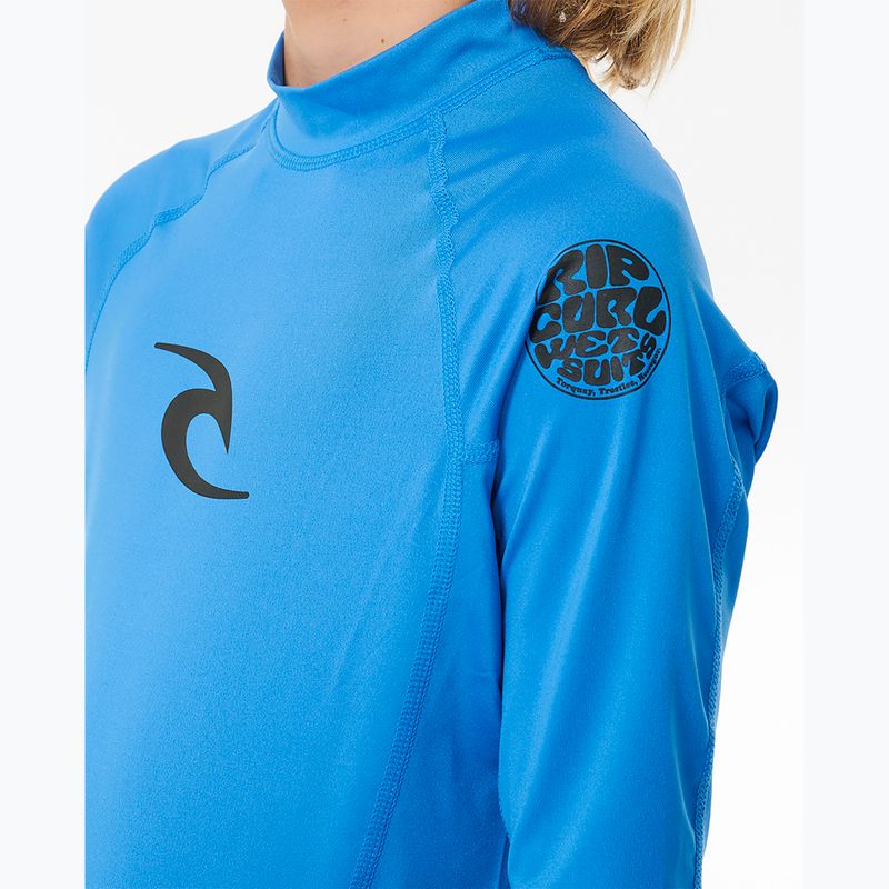Rip Curl Lycra Lycra Brand Wave UPF синя гумка дитяча плавальна сорочка 4
