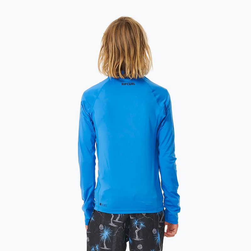 Лонгслів для плавання дитячий Rip Curl Lycra Brand Wave UPF blue gum 3