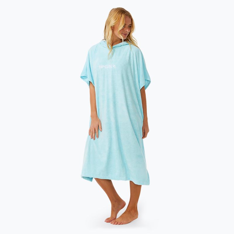Небесно-блакитне жіноче пончо Rip Curl Classic Surf з капюшоном
