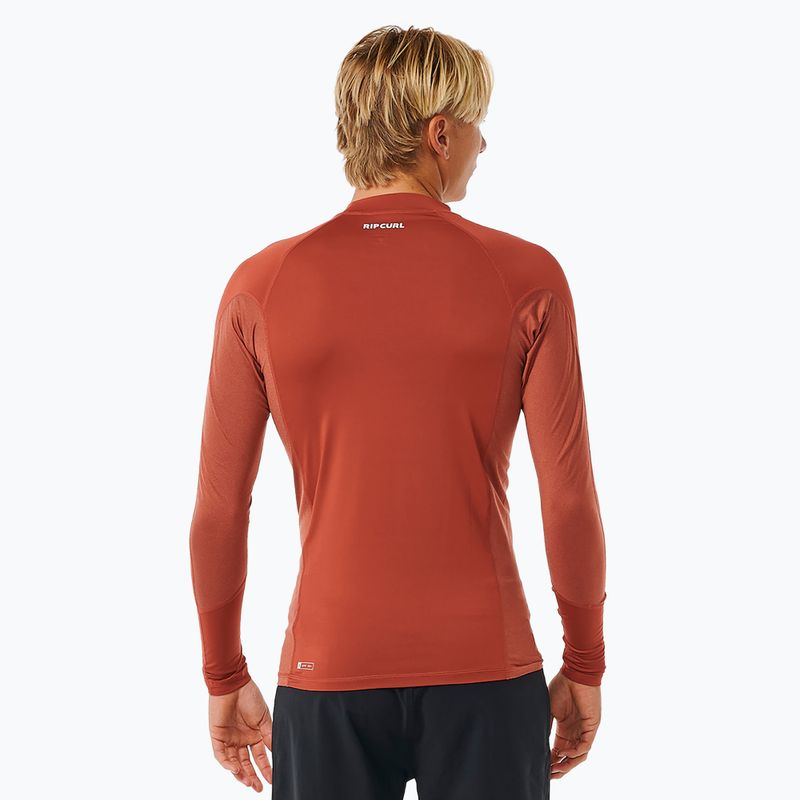 Чоловічий лонгслів для плавання Rip Curl Waves Upf Perf L/S червоний 4