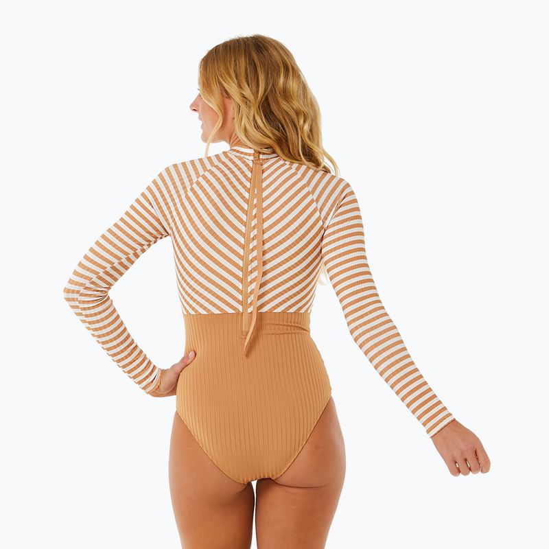 Купальник суцільний жіночий Rip Curl Premium Surf LS Surf light brown 9