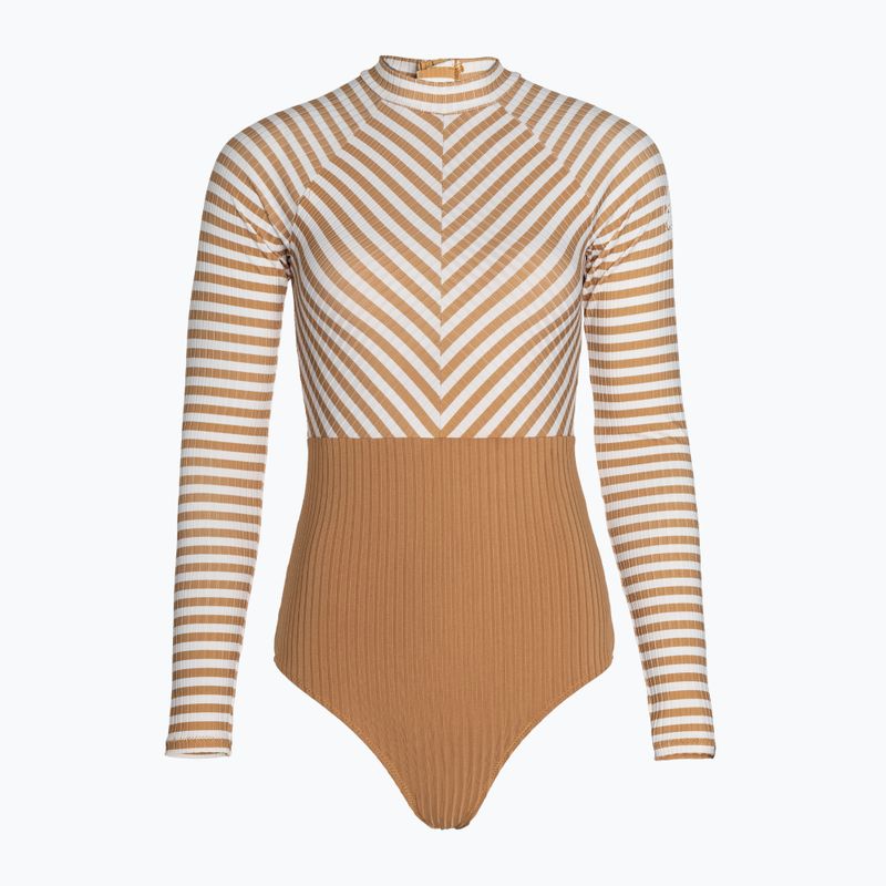 Купальник суцільний жіночий Rip Curl Premium Surf LS Surf light brown