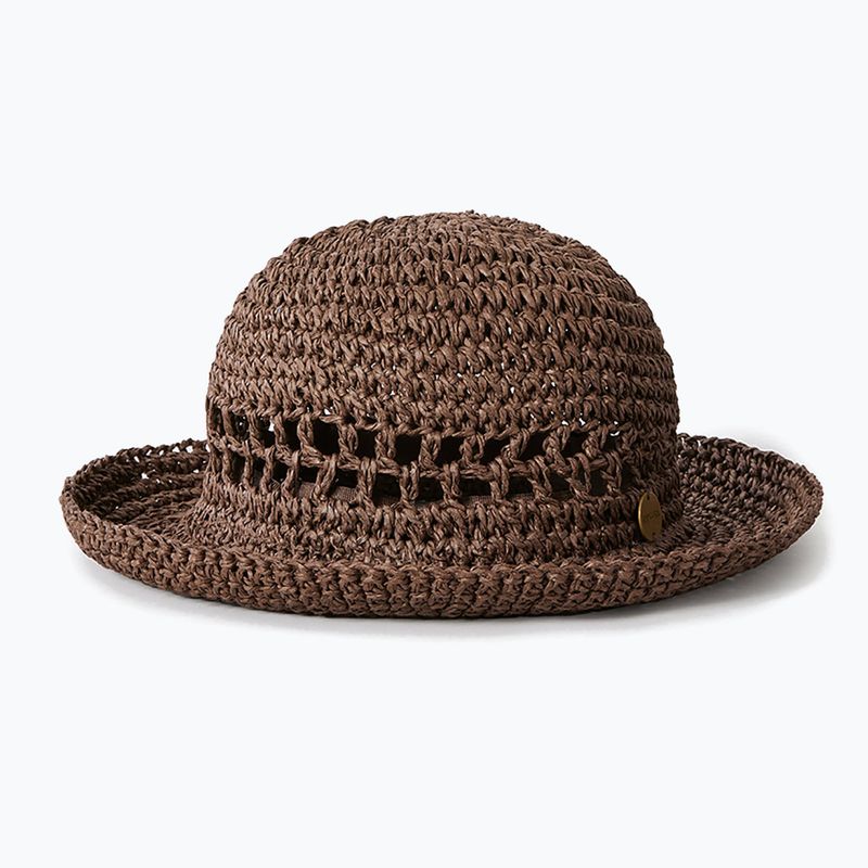 Капелюх жіночий Rip Curl Essentials Crochet Bucket brown 2