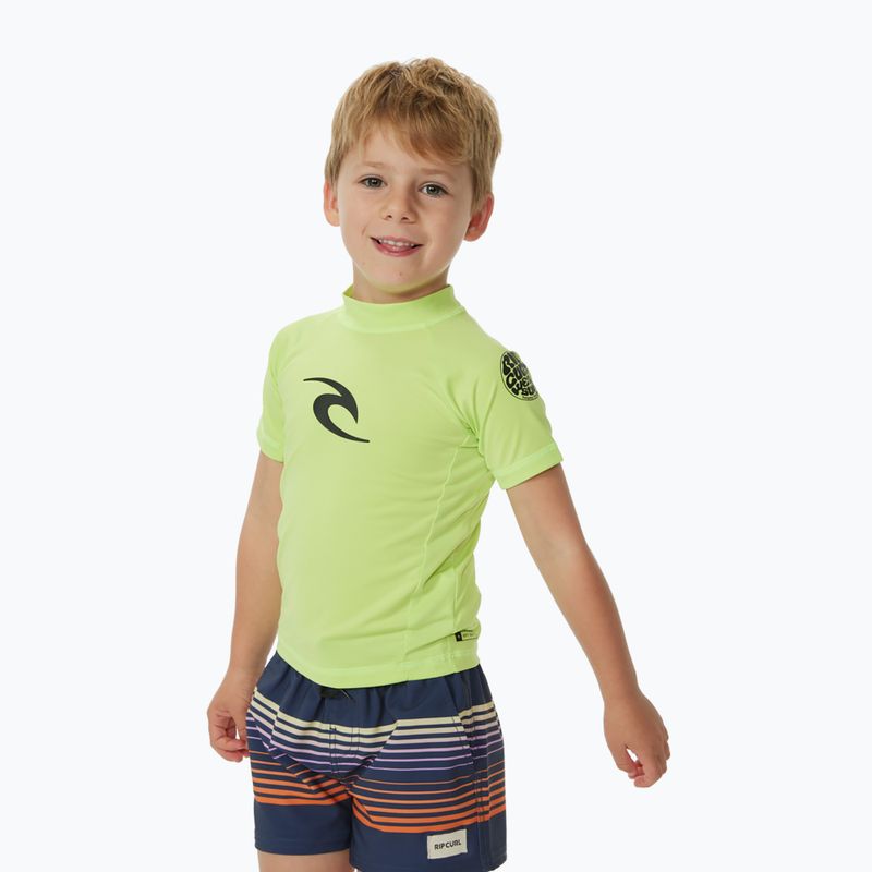 Футболка для плавання дитяча Rip Curl Brand Wave UPF lime