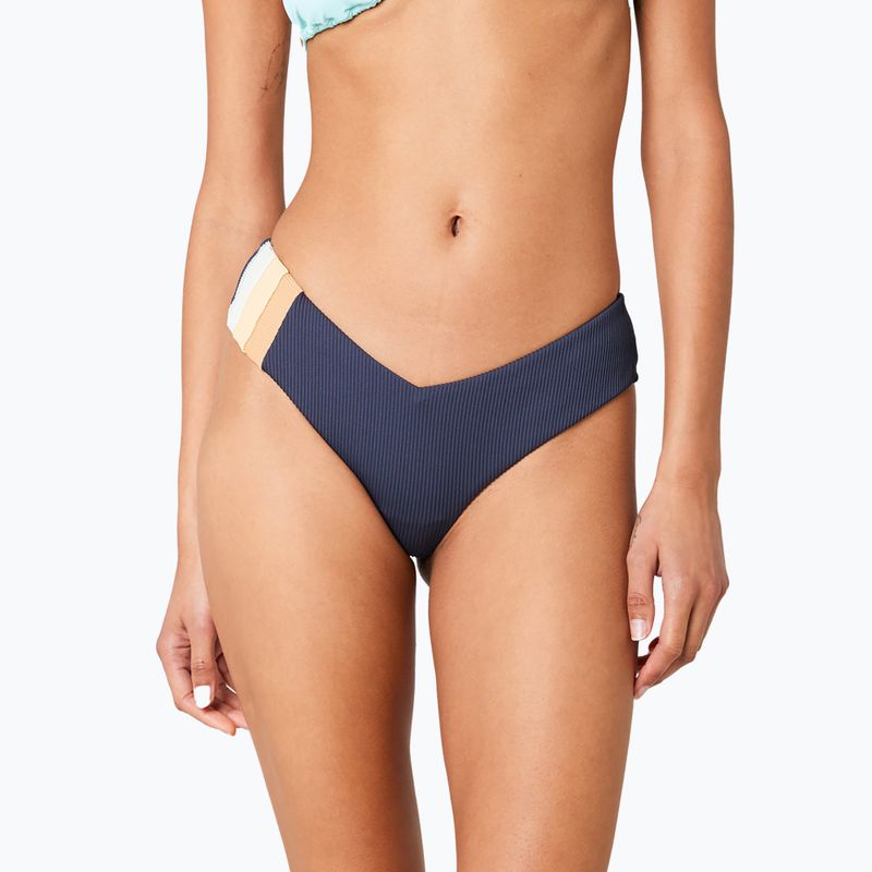 Rip Curl Block Party Hi Leg Skimpy Swimsuit Нижній купальник темно-синій 5