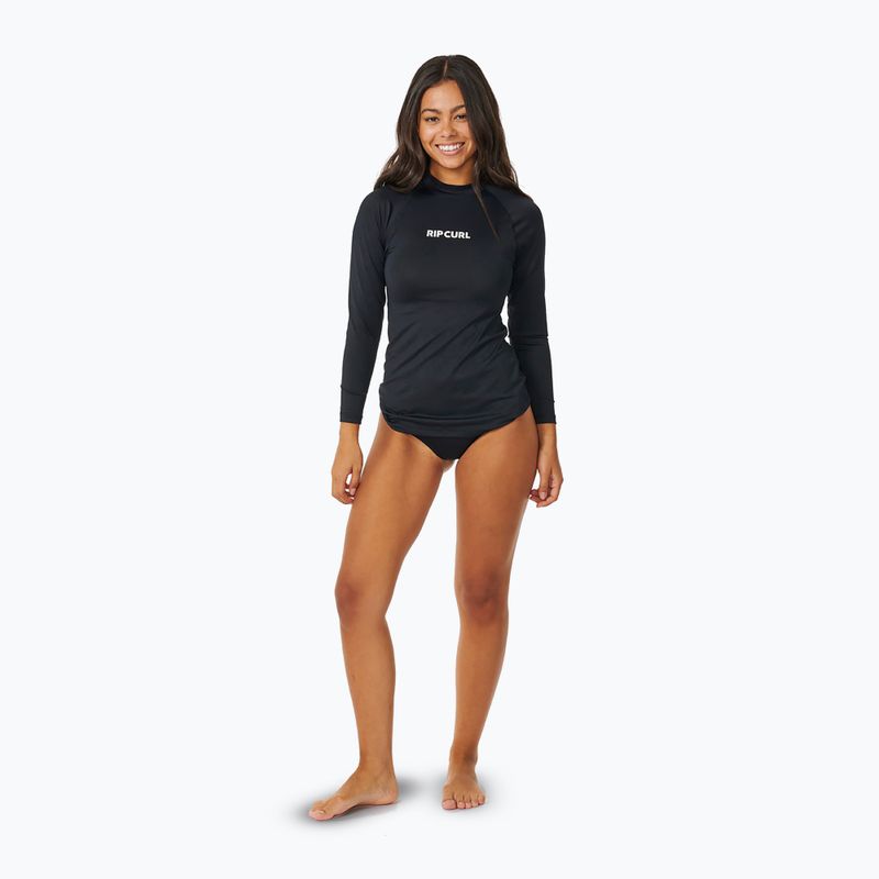 Лонгслів для плавання жіночий Rip Curl Classic Surf UPF Rashguard black 2