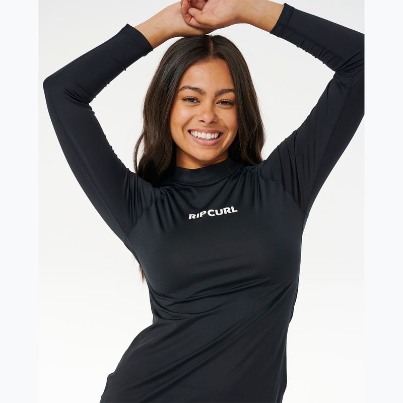 Лонгслів для плавання жіночий Rip Curl Classic Surf UPF Rashguard black 5