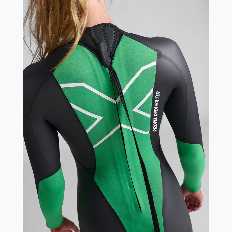 Гідрокостюм для тріатлону жіночий 2XU Propel Openwater black/bright green 7