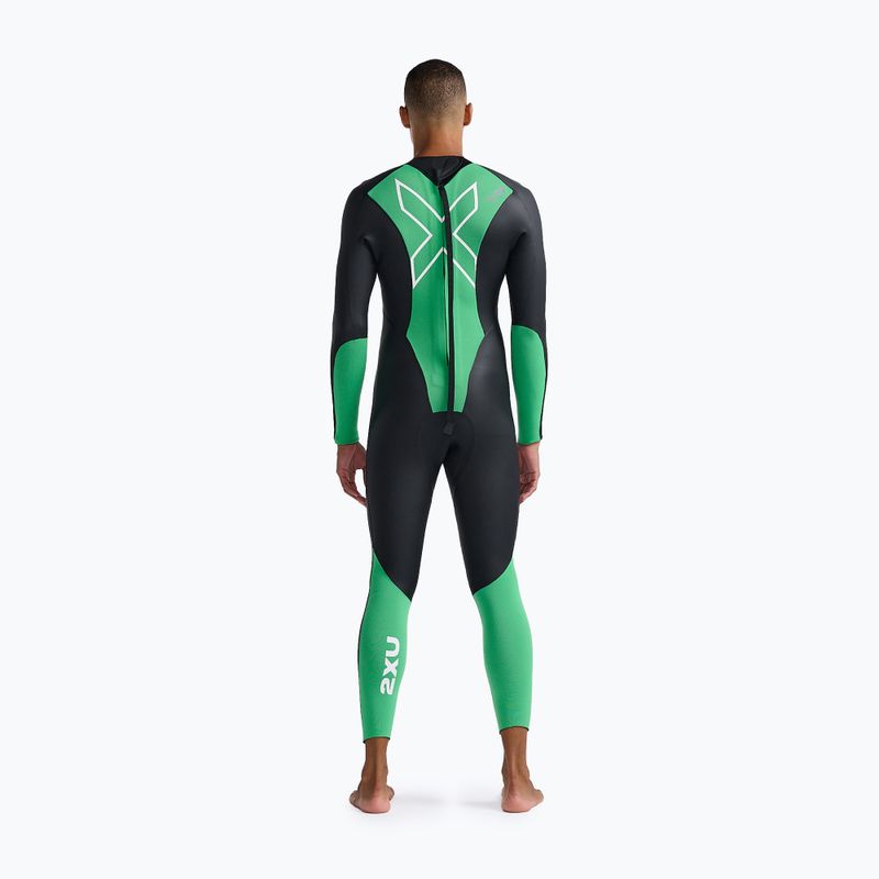 Гідрокостюм для тріатлону чоловічий 2XU Propel Openwater black/bright green 2