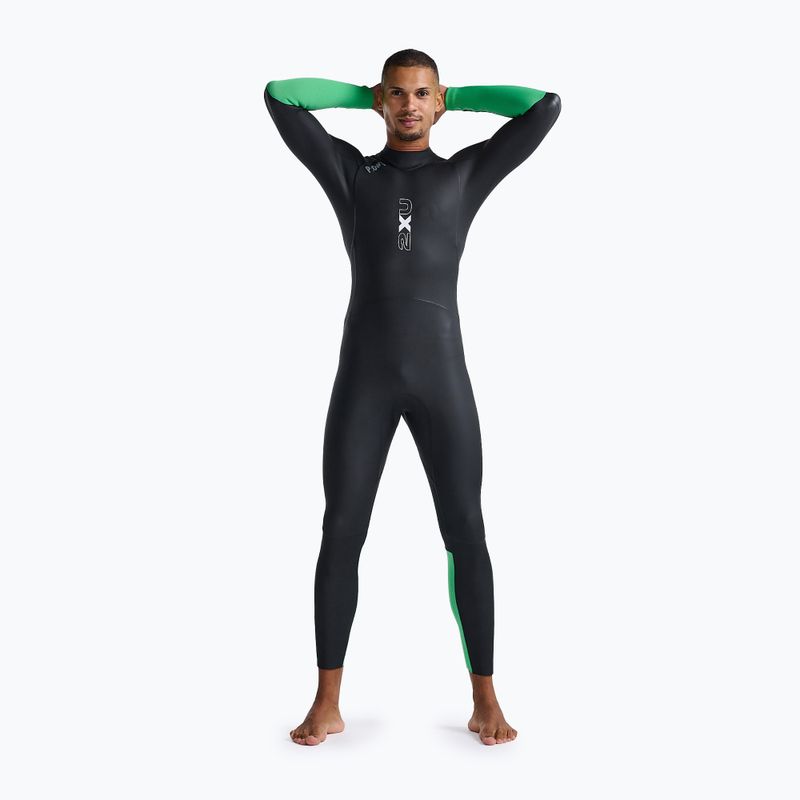 Гідрокостюм для тріатлону чоловічий 2XU Propel Openwater black/bright green 3