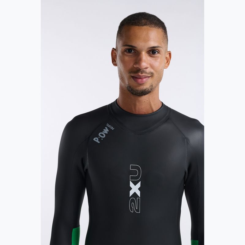 Гідрокостюм для тріатлону чоловічий 2XU Propel Openwater black/bright green 5