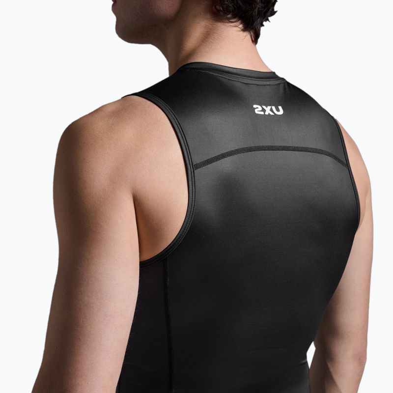 Топ велосипедний чоловічий 2XU Core Tri Tank black/white 6
